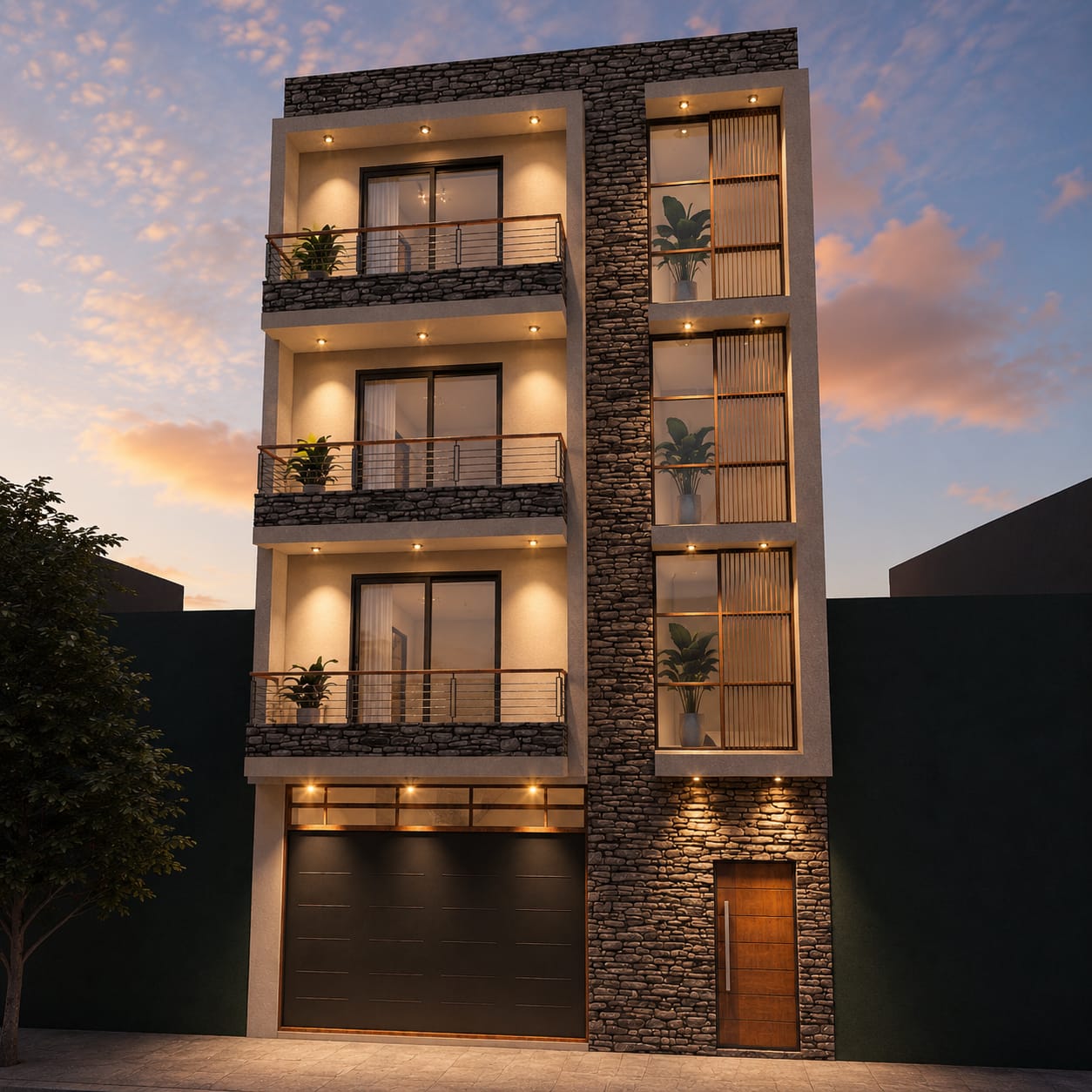 Edificio residencial moderno del Proyecto Isasi