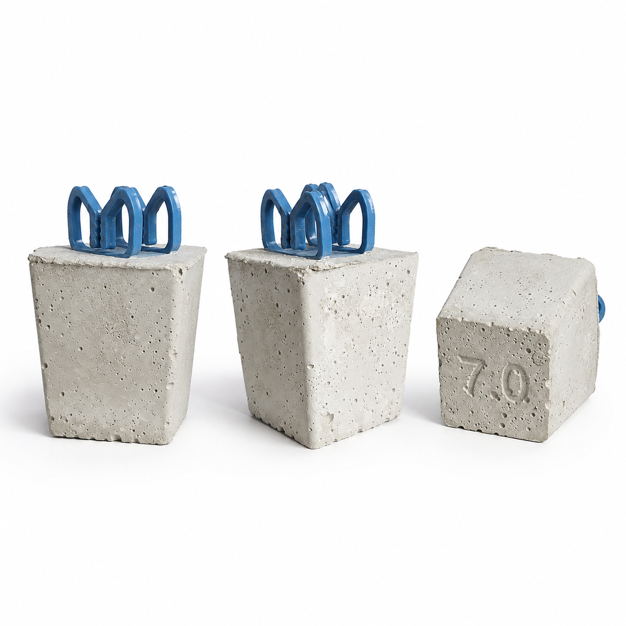 Dado separador de concreto de 7 centímetros